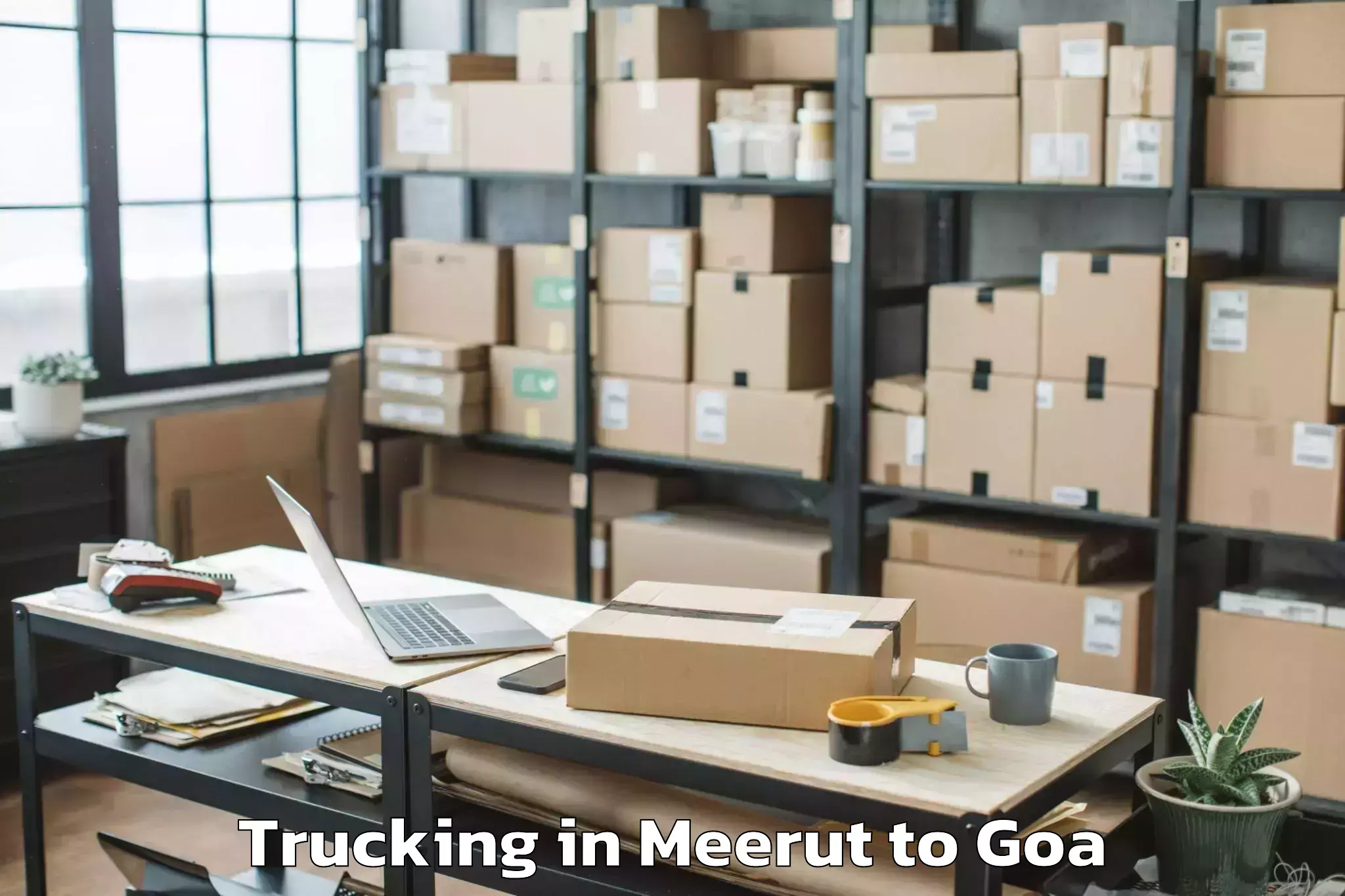 Top Meerut to Saligao Trucking Available